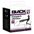 Black Velvets - vibrador pareja y anillo pene recargable 2en1 - silicona negra