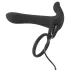 Black Velvets - vibrador pareja y anillo pene recargable 2en1 - silicona negra