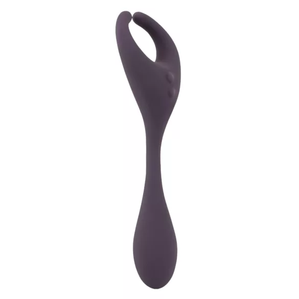 Couples Choice - vibrador doble motor recargable control remoto silicona lila