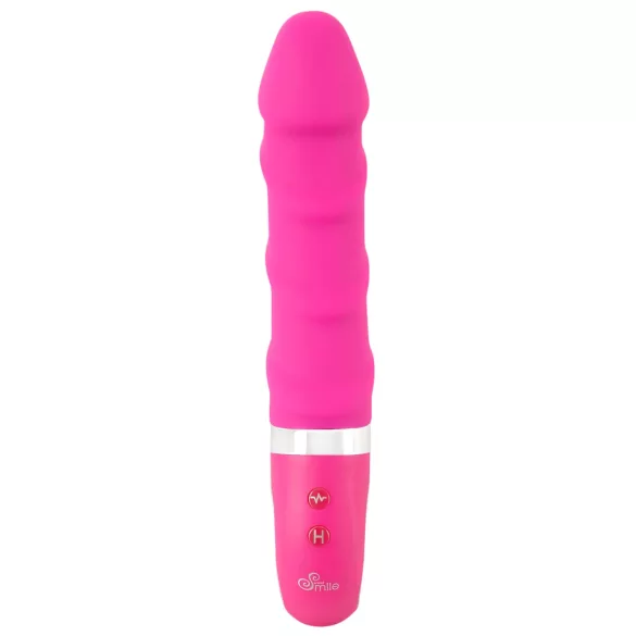SMILE Soft - vibrador recargable con calor - silicona rosa