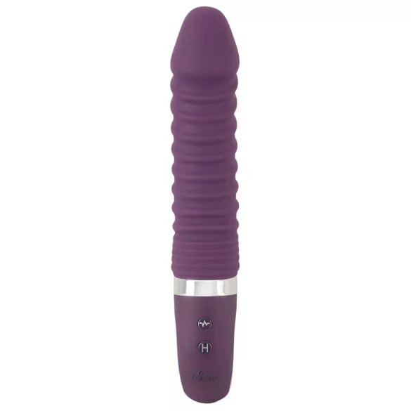 SMILE Soft - vibrador recargable con calefacción - silicona lila