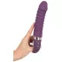 SMILE Soft - vibrador recargable con calefacción - silicona lila