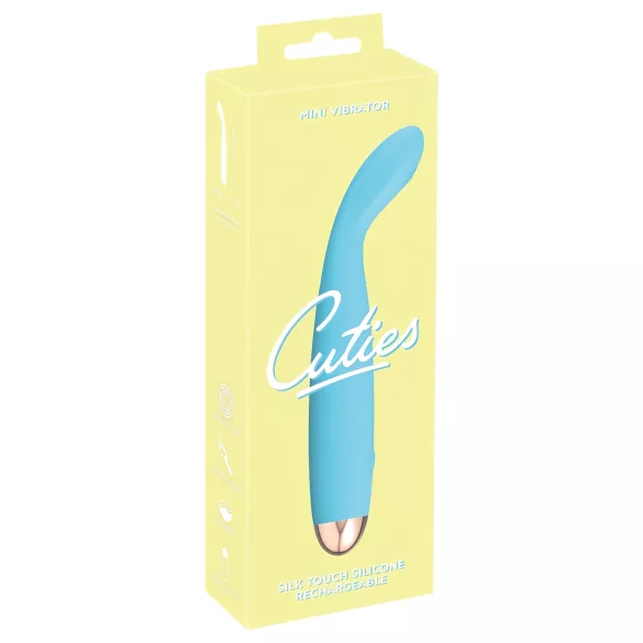 Cuties Mini - vibrador punto G recargable impermeable silicona turquesa
