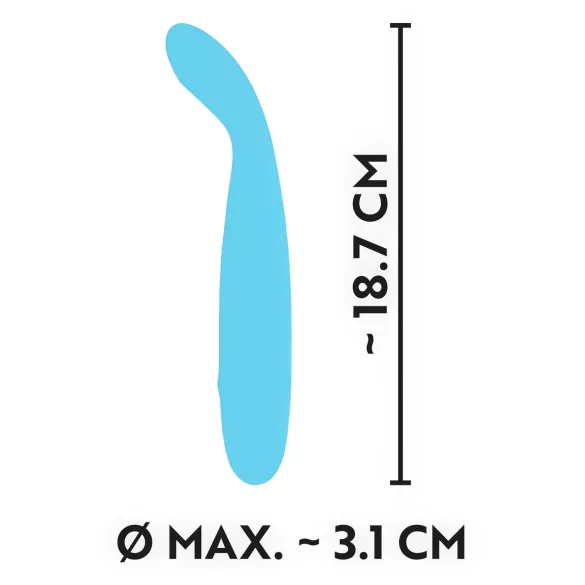 Cuties Mini - vibrador punto G recargable impermeable silicona turquesa