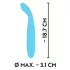 Cuties Mini - vibrador punto G recargable impermeable silicona turquesa