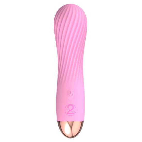 Cuties Mini - vibrador espiral recargable e impermeable - silicona rosa