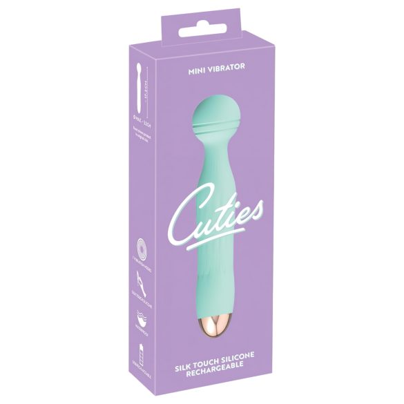 Cuties Mini Wand - recargable, impermeable, vibrador masajeador (verde)