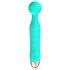 Cuties Mini Wand - recargable, impermeable, vibrador masajeador (verde)