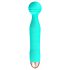 Cuties Mini Wand - recargable, impermeable, vibrador masajeador (verde)
