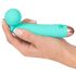Cuties Mini Wand - recargable, impermeable, vibrador masajeador (verde)