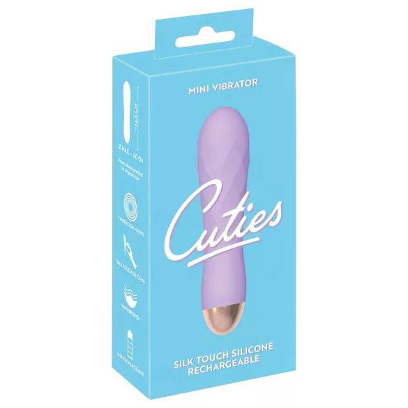 Cuties Mini - vibrador recargable resistente al agua - rejilla - lila
