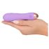 Cuties Mini - recargable, impermeable, vibrador de rejilla (morado)