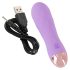 Cuties Mini - recargable, impermeable, vibrador de rejilla (morado)
