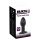 Twist de Terciopelo Negro - Vibrador Anal de Silicona Recargable (Negro)