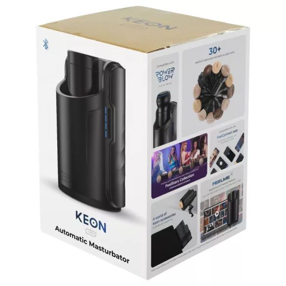 Kiiroo Keon Automatic - Masturbador interactivo para hombres (negro)