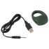 Emerald Love - anillo vibrador recargable e impermeable (verde)