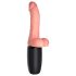 King Cock Plus 6,5 - consolador realista vibrador con testículos - color natural