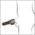 Rebel - Vibrador de bellota recargable con 2 motores (negro)