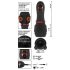 Rebel - Vibrador de bellota recargable con 2 motores (negro)