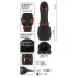Rebel - vibrador para pene con 2 motores recargable - silicona negra
