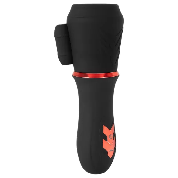 Rebel - vibrador para pene con 2 motores recargable - silicona negra