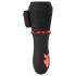 Rebel - Vibrador de bellota recargable con 2 motores (negro)