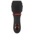 Rebel - Vibrador de bellota recargable con 2 motores (negro)