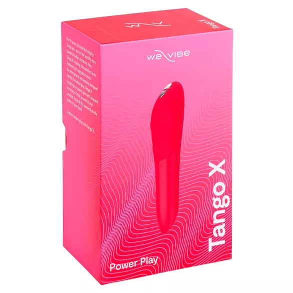 We-Vibe Tango X - vibrador tipo bala recargable impermeable coral