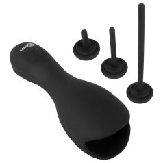 Rebel - vibrador para glande con dilatador (negro)