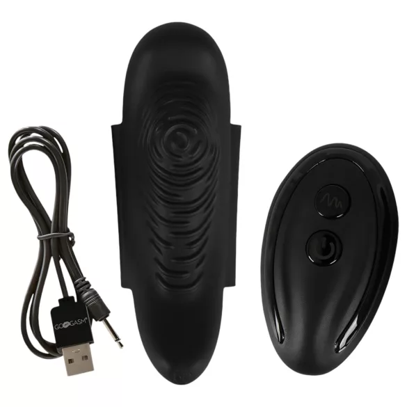 GoGasm Panty - vibrador para clítoris recargable con control remoto - negro