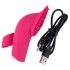 SMILE Licking - Vibrador de Dedo con Ondas de Aire y Lengua (Rosa)