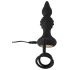 Rebel 2 en 1 - vibrador anal recargable con anillo para pene y radio (negro)