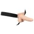 You2Toys Strap-on: Consolador Hueco Ajustable (Color Natural)