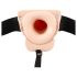 You2Toys Strap-on: Consolador Hueco Ajustable (Color Natural)