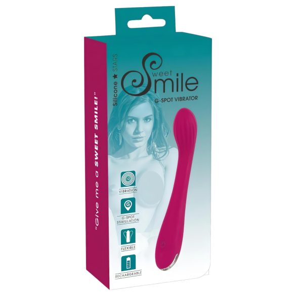 SMILE Punto G - Vibrador recargable con textura para el Punto G (lila)