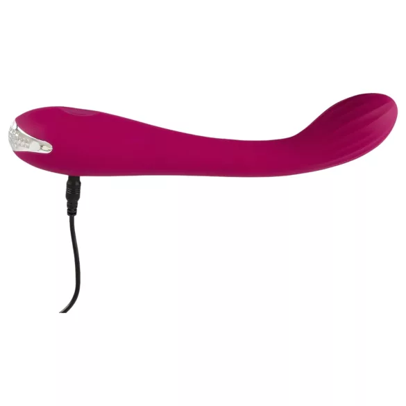 SMILE - vibrador punto G recargable con relieves - silicona lila