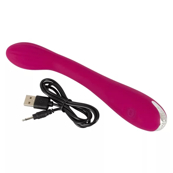 SMILE - vibrador punto G recargable con relieves - silicona lila