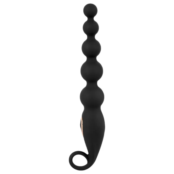 ANOS - plug anal con cuentas - vibrador - silicona negra