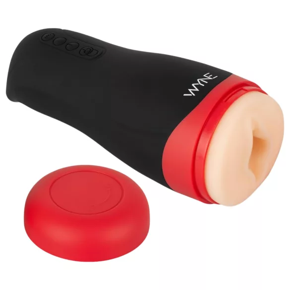 WYNE 01 - masturbador recargable vibrador succionador calefactable negro