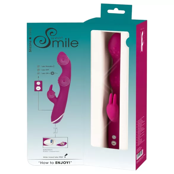 SMILE - vibrador flexible con brazo para clítoris A y punto G - silicona lila