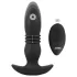 ANOS - vibrador anal con empuje y control remoto - silicona negra