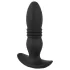 ANOS - vibrador anal con empuje y control remoto - silicona negra