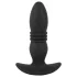 ANOS - vibrador anal con empuje y control remoto - silicona negra