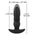 ANOS - vibrador anal con empuje y control remoto - silicona negra