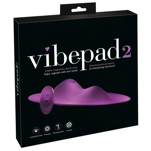 VibePad 2 - almohada vibradora estimuladora de clítoris - silicona lila