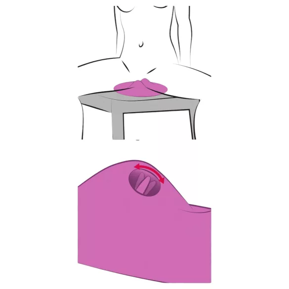 VibePad 2 - almohada vibradora estimuladora de clítoris - silicona lila