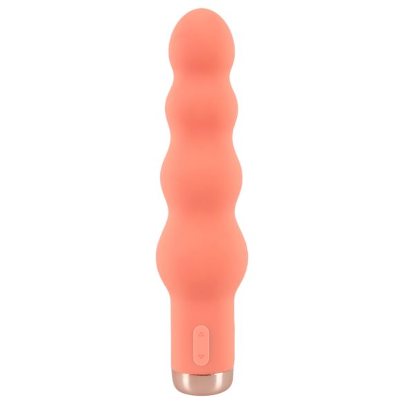 You2Toys - vibrador mini con cuentas - silicona color melocotón