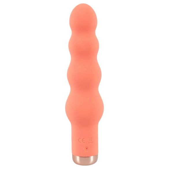 You2Toys - vibrador mini con cuentas - silicona color melocotón