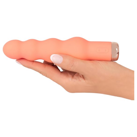 You2Toys - vibrador mini con cuentas - silicona color melocotón
