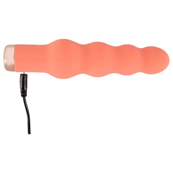 You2Toys - vibrador mini con cuentas - silicona color melocotón